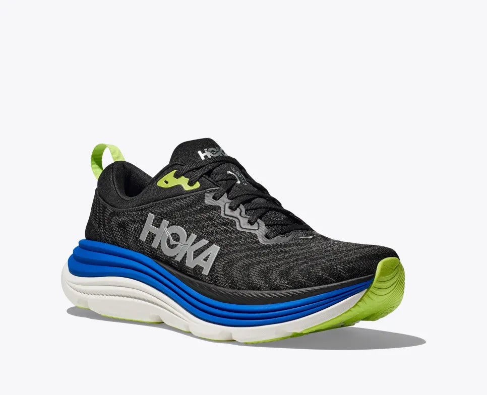 Hoka Mens Gaviota 5 | Black/Electric Cobalt