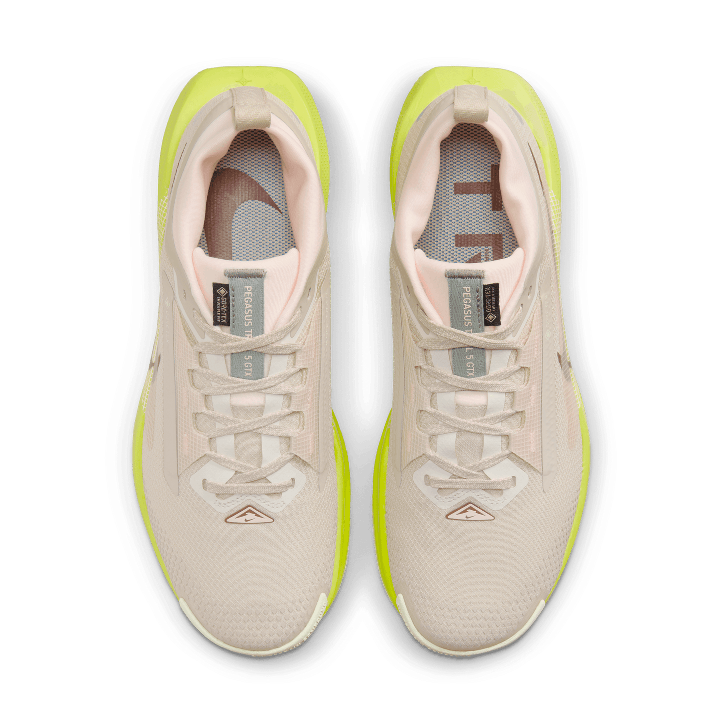 NIKE React Pegasus Trail 5 GORE-TEX (101 - Sanddrift/Dark Pony-Cyber-Life Lime)