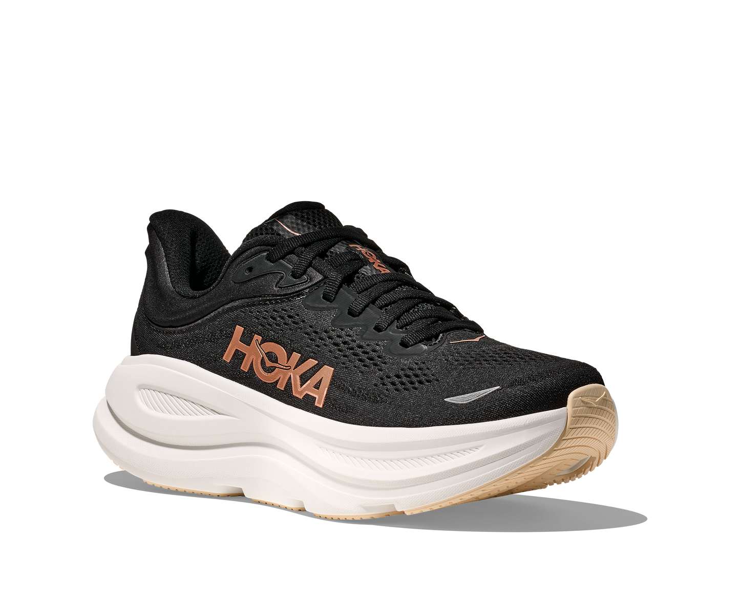 Hoka Bondi 9 (BRGL - Black/Rose Gold)