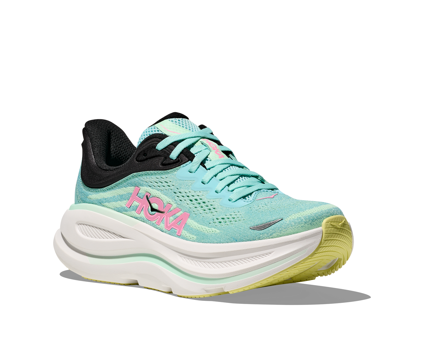 HOKA Bondi 9 — Blue Spark/Mint Fluorite ⚡ Dernière Pièce