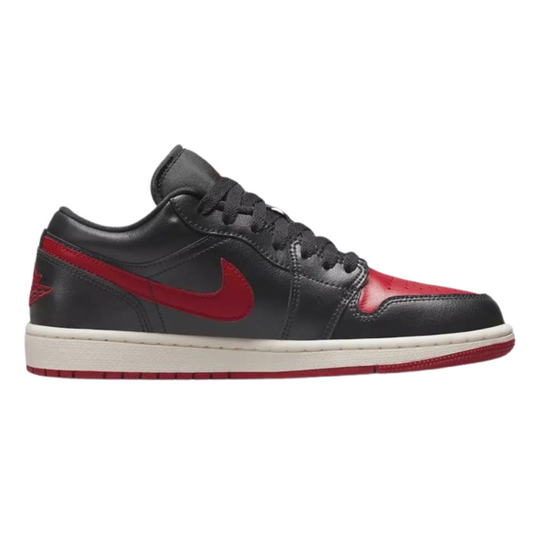 Nike Air Jordan 1 Low Bred Sail Gym Red White Sneakers DC0774-061