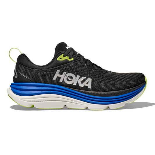 Hoka Mens Gaviota 5 | Black/Electric Cobalt