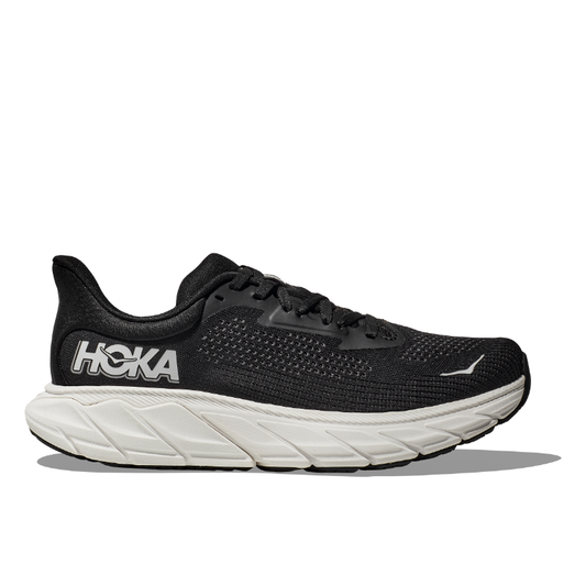 Men's HOKA Arahi 7 - Black/White (BWHT)