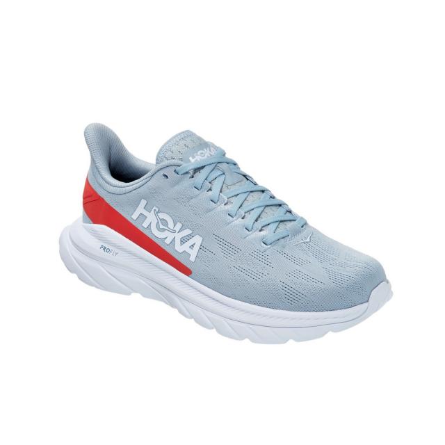 HOKA ONE ONE Mach 4 - Men's Running Shoes - Blue Fog / Fiesta - ElBarouki Store