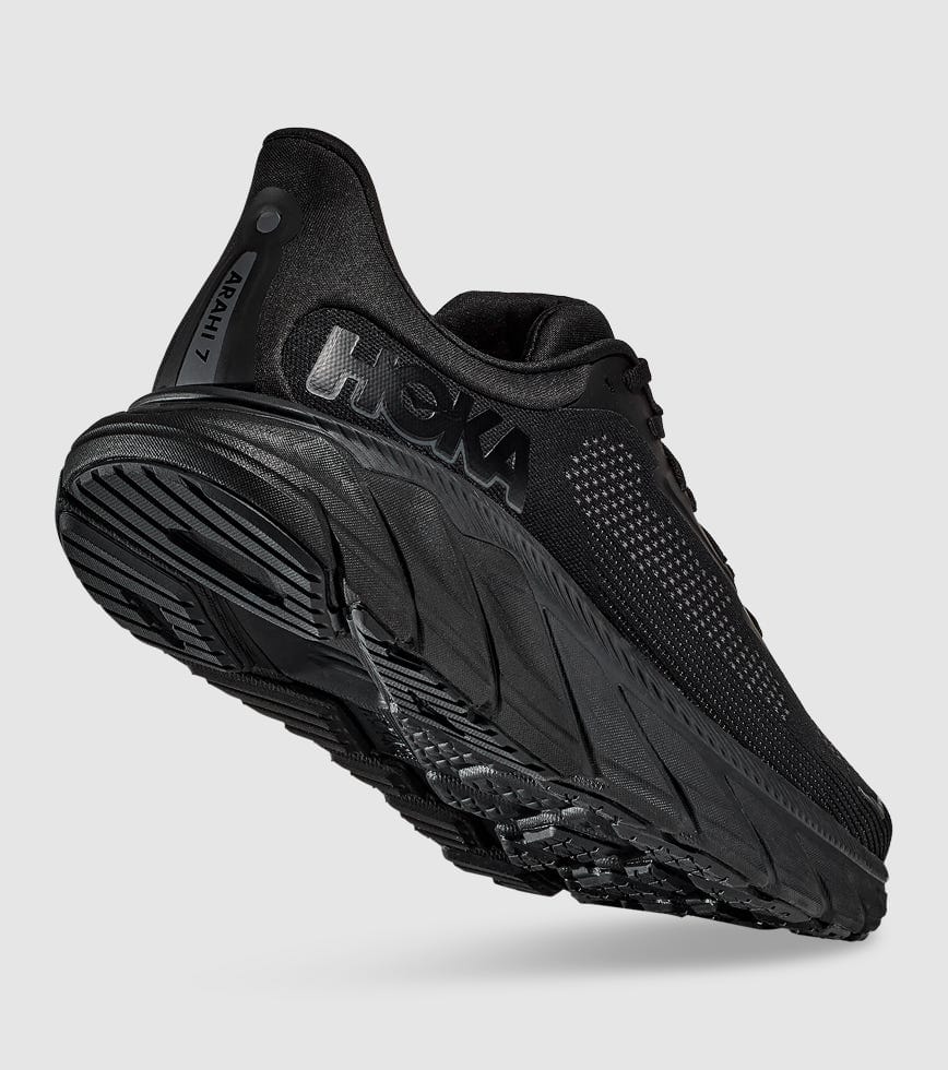 Men's HOKA Arahi 7 - Full Black(BWHT)