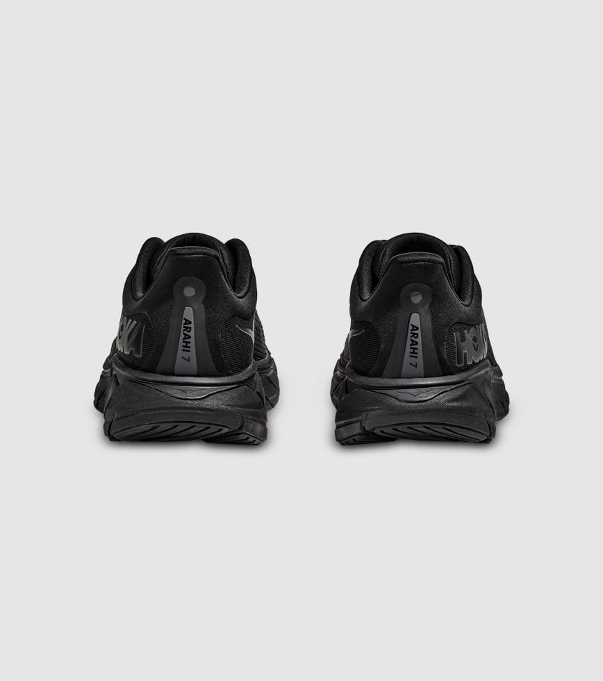 Men's HOKA Arahi 7 - Full Black(BWHT)